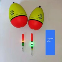Bâton lumineux de pêche nocturne en plastique 2026 en gros avec batterie LED, accessoire flottant lumineux Starlight
