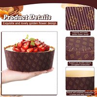 Outils de cuisson personnalisés moule à gâteau antiadhésif résistant à la chaleur ustensiles de cuisson jetables moules à gâteau ronds en papier
