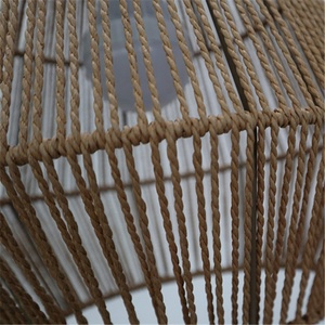 Plage côtière Corde Rotin Tissé Pendentif Simple <span class=keywords><strong>Naturel</strong></span> Tissé à la Main Dôme <span class=keywords><strong>Suspension</strong></span> <span class=keywords><strong>Abat</strong></span>-<span class=keywords><strong>Jour</strong></span> - Product Image 5