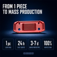 Pièces usinées CNC de précision en alliage d'aluminium anodisé rouge pour boîtiers de robots et composants automobiles - Services de fabrication sur mesure