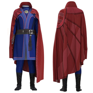 Disfraz de Cosplay de Doctor <span class=keywords><strong>Strange</strong></span> para hombre, para niños con capa roja conjunto completo, traje de Halloween inspirado en películas y TV para niños - Product Image 1