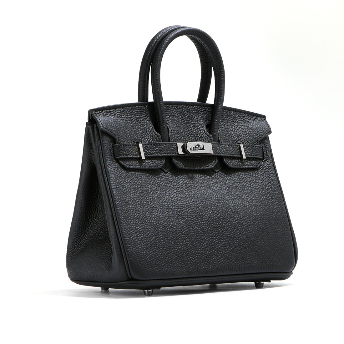 Black silver buckle