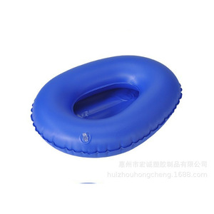 Inflatable Bedpan For Elderly Patients Medical Commode Urinal Nursing Care Blue Oblong Shape Plastic Material - Product Image 5