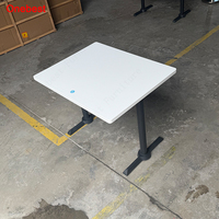Table à manger rectangulaire en pierre moderne à prix compétitif contemporain, certifiée ADA, meubles de cantine