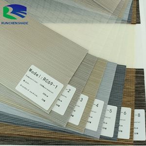 Persianas de cebra de alta calidad, persianas enrollables no motorizadas de tela de <span class=keywords><strong>doble</strong></span> capa, formato de resorte eléctrico, fabricante directo - Product Image 5