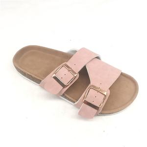Moda Comfort Foot-bed Outdoor Cork Sole Cojín Plantilla Zapatillas Lady Pu Bio Sandals - Product Image 1