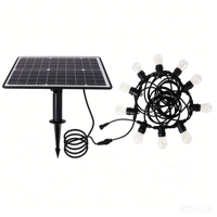 Guirlande solaire en forme d'ampoule OVO-042, étanche, LED, pour extérieur, camping, aménagement paysager, jardin, cour, terrasse, décoration d'ambiance