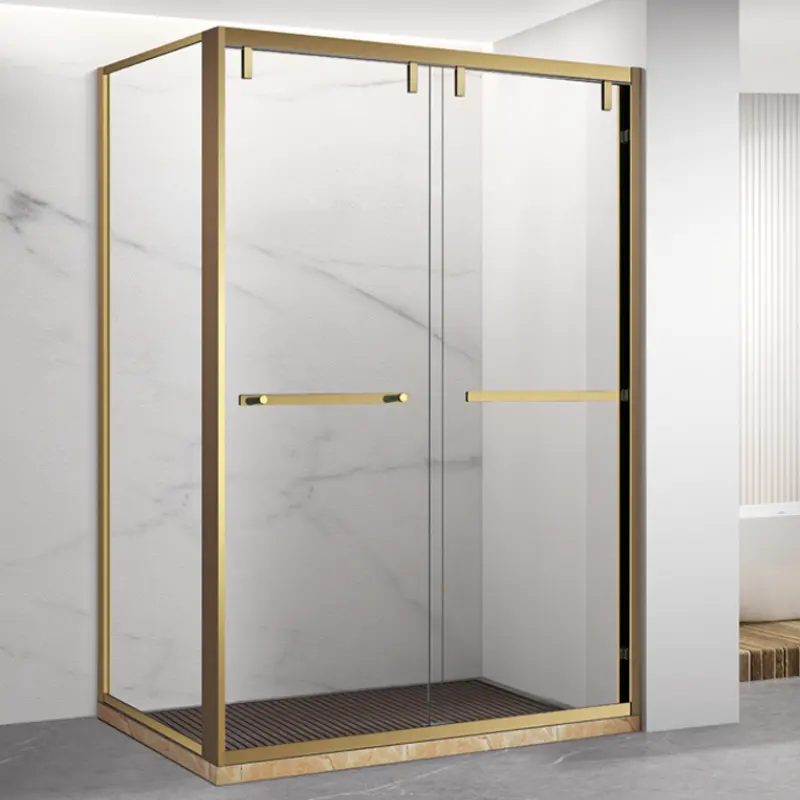 Modular Bathroom Shower Stall Large Shower Cubicle Walk In Cabina De Ducha Corner Double Tempered Glass Shower Enclosure