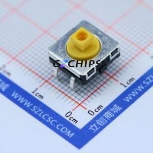 B3W-4055 Tactile Switch Through hole Component THT-4P,12x12mm Switch Single Pole Single Throw Rectangle Button Through Hole 12mm - Product Image 1