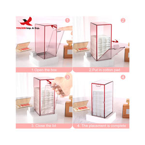 Dispensador de Toallitas Adhesivas FENGFLY de Bajo Precio para Compras Mixtas, Dispensador de Algodón para Maquillaje, Organizador de Almacenamiento, Almohadillas para Pegamento de Pestañas - Product Image 4