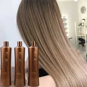 Fornecedor de ouro melhor brasileiro do cabelo tratamento de amaciar e alisar o cabelo proteína colágeno tratamento de alisamento de cabelo da queratina