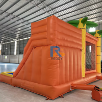 Château gonflable de qualité commerciale avec piscine à vendre, château gonflable professionnel pour sauter