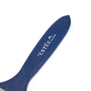 Mini pinceau plat industriel pour peinture, personnalisable OEM, manche en bois, fibres synthétiques pour papier de découpage - Product Image 2