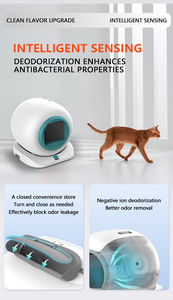 大型OEMカスタムアプリ制御インテリジェントスマート自動清掃猫用トイレ卸売 - Product Image 5