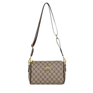 Sac à bandoulière de haute qualité pour femme, style vintage, motif géométrique, en PU, doublure en polyester, antivol, portable pour un usage quotidien - Product Image 4