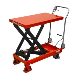 Platform Pengangkat Manual Roda Empat Tugas Berat Seri Jialift PT 150kg, Meja Hidrolik Scissor Lift 700X500mm untuk Penggunaan Pertanian 42kg - Product Image 4