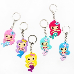 Porte-clés en caoutchouc PVC souple personnalisé avec un design de dinosaure mignon en 2D - Product Image 4