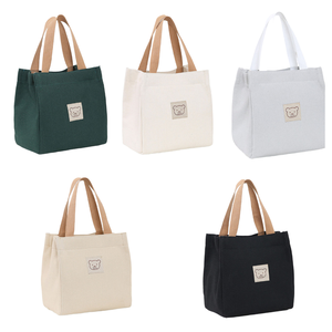 DICHOS sac à main femmes petit Style coréen japonais épaissi Oxford toile sac repas sac de transport maman épicerie fait - Product Image 1