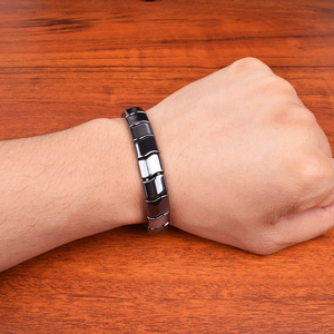 Nouvelle vague d'énergie positive hématite énergie Bracelets Nature haute polonais hématite Bracelets magnétiques pour hommes femmes bijoux - Product Image 2