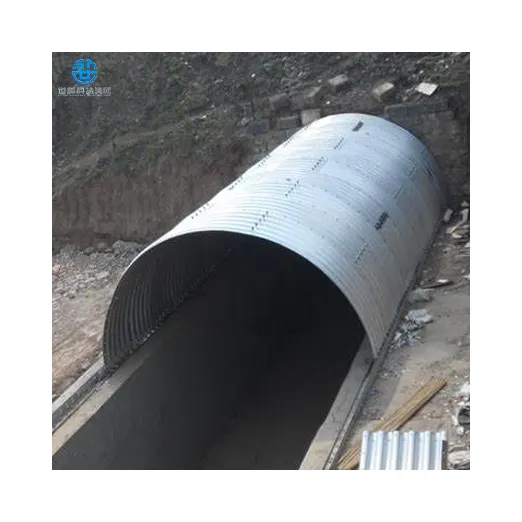 ท่อลูกฟูก SS400ท่อระบายน้ำเหล็กลูกฟูกท่อโลหะชุบสังกะสีแบบจุ่มร้อนขนาดใหญ่48ท่อระบายน้ำ