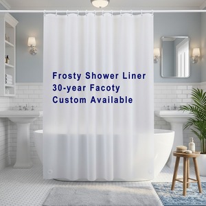 Cortina <span class=keywords><strong>de</strong></span> <span class=keywords><strong>Ducha</strong></span> Ligera, Resistente al Moho e Impermeable, Accesorios <span class=keywords><strong>de</strong></span> Baño <span class=keywords><strong>de</strong></span> PE, Forro <span class=keywords><strong>de</strong></span> Cortina <span class=keywords><strong>de</strong></span> <span class=keywords><strong>Ducha</strong></span> Personalizado, Suministro <span class=keywords><strong>de</strong></span> Fábrica - Product Image 1