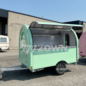 Chariot de vente ambulant en acier inoxydable durable, configuration personnalisée, remorque de concession pour la vente de glaces, bubble tea et snacks - Product Image 6