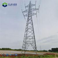 Torre de Transmisión de Acero Galvanizado de 4 Patas con Pernos para Líneas de Alta Tensión e Interconexión de Redes Eléctricas