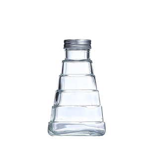 Botella de bebida de vidrio pequeña transparente recargable <span class=keywords><strong>para</strong></span> fruta vino Vino jugo leche té enzima otras bebidas <span class=keywords><strong>para</strong></span> difusor - Product Image 1