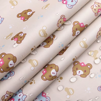 Tissu en taffetas recyclé imprimé, imperméable, en polyester recyclé, avec revêtement argenté