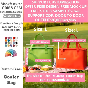 Bolsa Térmica Aislante Reutilizable de PP para Entrega de Alimentos, Bolsa de Almuerzo Aislante Personalizable con su Logotipo - Product Image 2