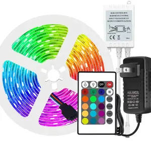 핫 세일 LED 키트 음악 동기화 음성 제어 구글 홈 5M 10M 스마트 와이파이 5050 RGB LED 스트립 조명