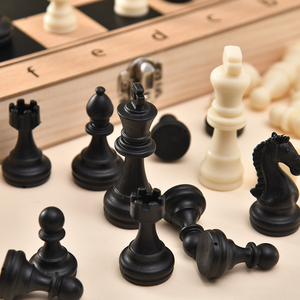 Dericsson ajedrez al por mayor personalizado 3-en-1 plegable juego de mesa de Ajedrez de madera - Product Image 3