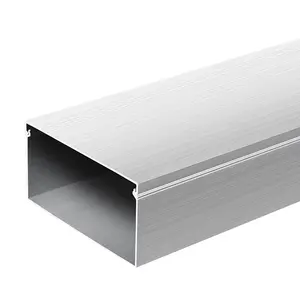 Manufacturer 100*50mm Aluminum Alloy Standard Straight Cable Trunking Tray For Home