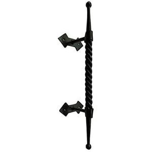 Poignée de porte ambidextre à commande tactile, forgée à la main, revêtement poudré noir, style industriel, pour chambre, hôtel, centre commercial - Coshik Exports - Product Image 3