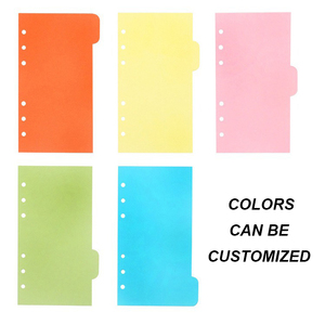 Divisori per Agenda a Fogli Mobili A5/A6/B5/A4, 5 Fogli/Set con Linguetta Destra, Carta Colorata per Indice, Ideale come Regalo - Product Image 5