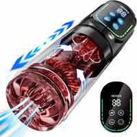 Leistungsstarker 7-Stufen-Saugmasturbator für Männer mit Stoß-, Rotations- und Vibrationsfunktionen - Männliches Masturbations-Sexspielzeug