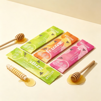 Miel biodégradable café instantané lait thé en poudre Sachet biodégradable pochette d'emballage sachet d'échantillon de miel personnalisé