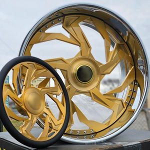 RCSR Llantas Forjadas Personalizadas de 24, 26, 28 y 30 Pulgadas, Rines <span class=keywords><strong>Trapstar</strong></span> con Borde Profundo 6x139.7 5x120.7 para Classic Caprice, GMC Yukon, Suburban - Product Image 6