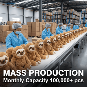 รับผลิตตุ๊กตาสลอธแบบ OEM ODM ของเล่นตุ๊กตาขนนุ่มเพื่อสุขภาพและความสบาย สั่งซื้อจำนวนมากแบบ B2B ออกแบบได้ตามความต้องการ ผู้ผลิตที่ได้รับการรับรอง จัดส่งรวดเร็ว - Product Image 4