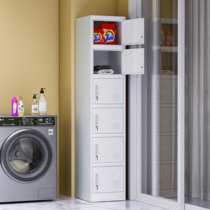 Tủ quần áo sắt cột đơn tủ khóa nhân viên Sáu ngăn khóa nhân viên với kho thép để sử dụng tại nhà - Product Image 2
