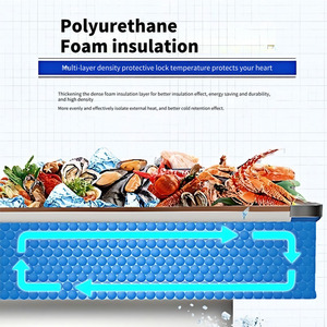 Congelatore Orizzontale a Apertura Superiore per Supermercati, Ideale per Pesce/Carne/Alimenti - Product Image 3
