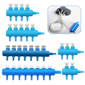 Vanne de régulation de débit d'air pour aquarium, distributeur d'air réglable en plastique 2 à 8 voies, accessoires pour pompe à oxygène - Product Image 1