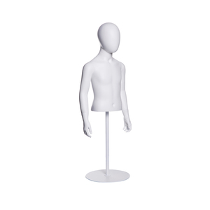 Manichino Torso Maschile Junior NIK-9 Premium per Ragazzi, Espositore Mezzo Busto per Felpe e Magliette con Base Dorata - Product Image 5