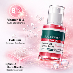 Crema de Espículas de Calcio B12 30ml Vegana Herbal Blanqueadora Coreana para el Cuidado de la Piel Líquido Microneedling para el Rostro Reafirmante de Poros Intensivo - Product Image 3