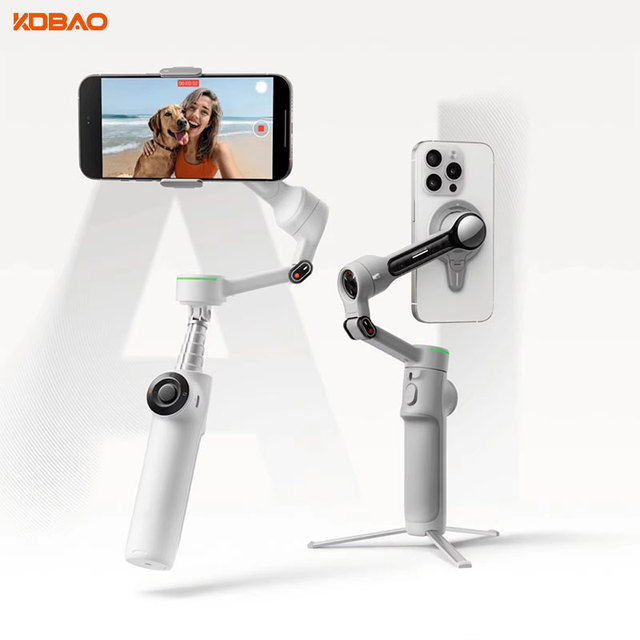 360 Flow 2 Pro AI-Powered Smartphone Gimbal Auto Tracking Phone Stabilizer with 3-Axis for Android & iPhone for Video Camera Use