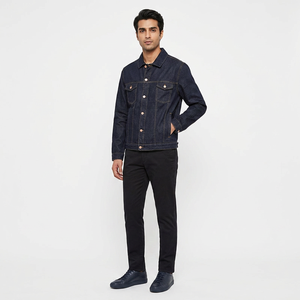 <b>Denim</b> Trucker <b>Jackets</b> Fashionable Men Jeans <b>Jacket</b> 2026 <b>Custom</b> Made Latest Design Men Jeans <b>Jacket</b> For Adult Online Sale - Product Image 1