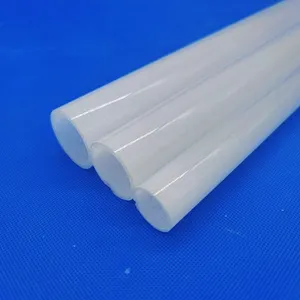 milky white quartz glass tube heat resistant quartz glass pipe