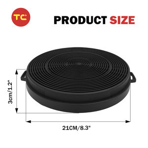 Filtro de carbón activado para campana extractora de cocina CHARCOAL Candy 49018362 MCH665X LAMONA HOWDEN HJA2600 HJA2460 <span class=keywords><strong>Fagor</strong></span> - Product Image 2