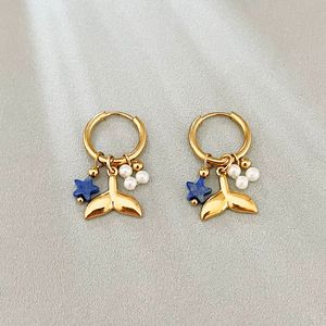 Pendientes de Acero Inoxidable de Primera Calidad al por Mayor, Inspirados en el Océano, Hipoalergénicos, Resistentes al Deslustre, Minimalistas y Elegantes para Mujer - Product Image 4