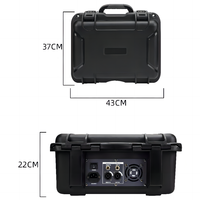 Gooermi FBX-08 mélangeur professionnel 8 canaux haute puissance tout-en-un portable Performance extérieure valise Audio cartes son mélangeurs